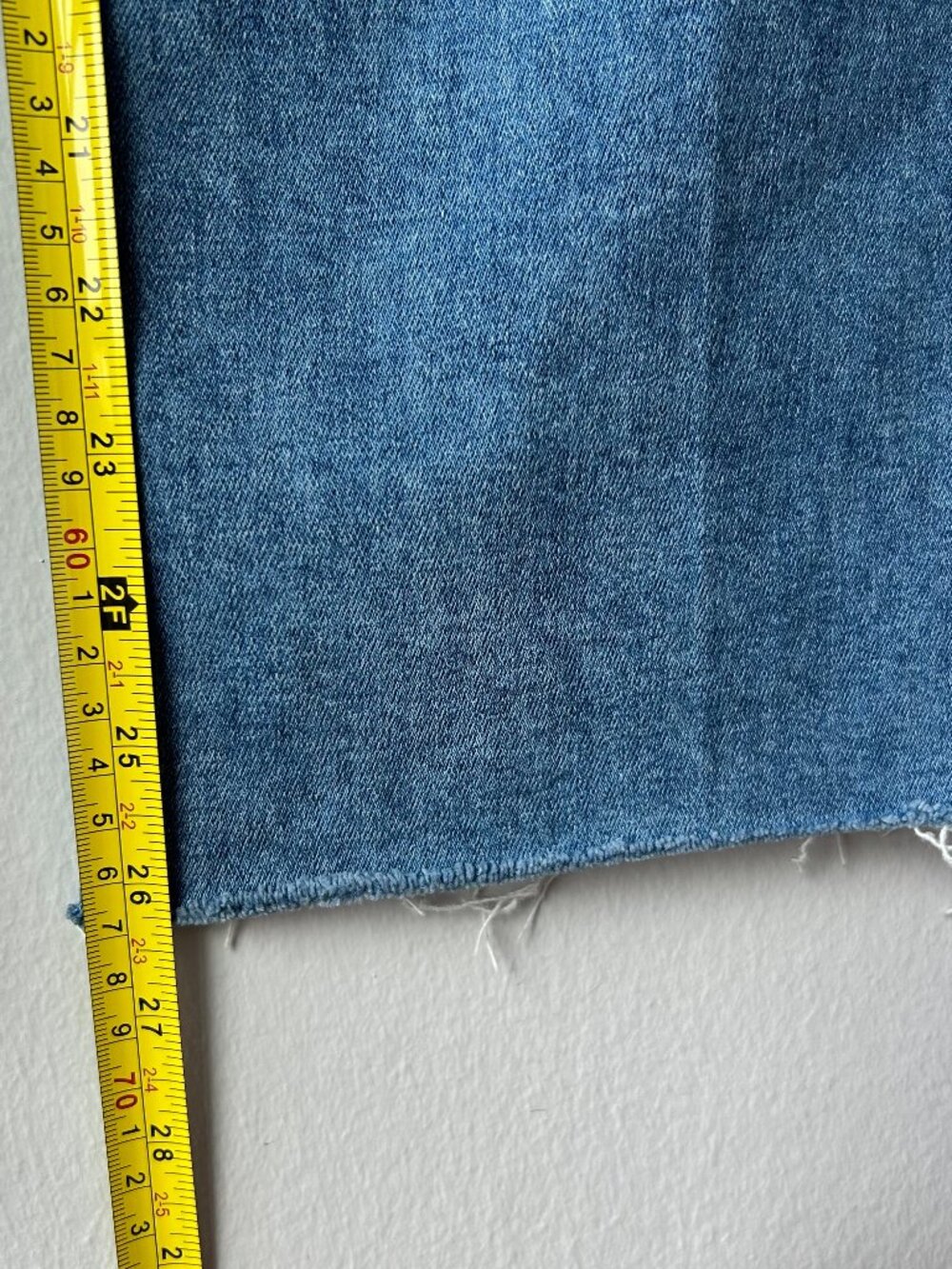 PAIGE Anessa High Rise Wide Leg Crop Jeans Raw Hem Light Wash Denim Size 25 - Picture 15 of 15